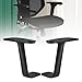 QLoztyse 2 Pieces Replacement Armrest Swivel Chair Bracket Liftable Pads Office Chair Upright PP Material Wear Resistant Suitable for Study Home Work, Style C