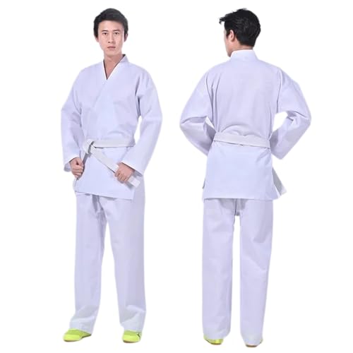 Traje de karate, Jeet Kune Do, traje de taekwondo, uniforme de karate neutral for adultos y niños, uniforme de kimono de manga larga.(110)