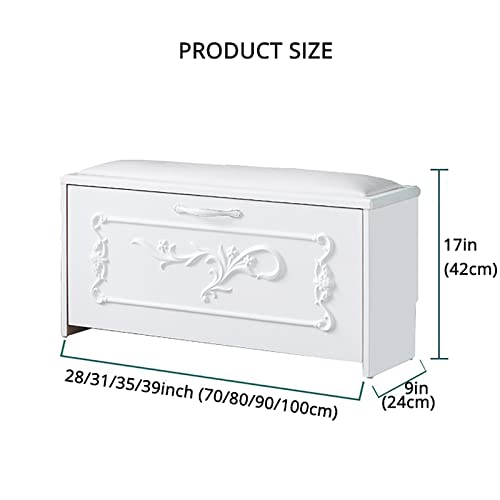Banc de rangement pour chaussures compact pour optimiser les petites entrées - 3