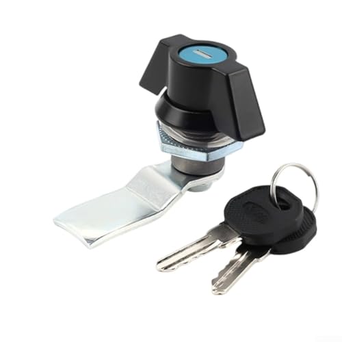 Armadietto di sicurezza con serratura a camma per interruttori a scatola di distribuzione, progettato per apparecchiature industriali con materiali di lunga durata e caratteristiche protettive (nero)