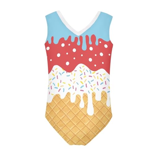 Image of Fashion Print One-Piece Swimsuits for Girls,Soft Stretchy One Piece Bathing Suit Quick Dry Beach Swimwear 5-14 Years