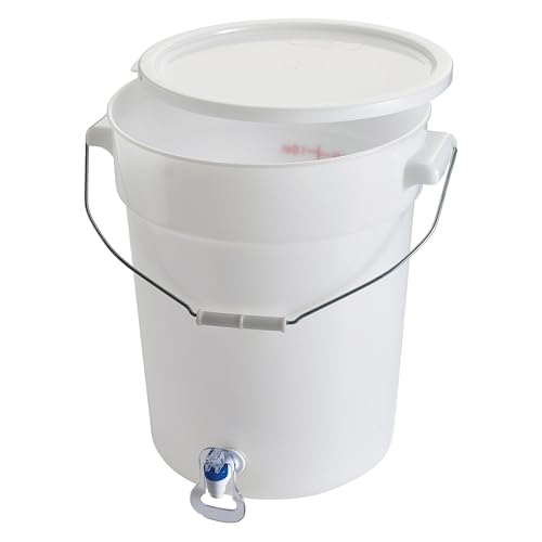 Beverage Dispenser White BPA Free Polypropylene 6 Gallon (PBDW-22)