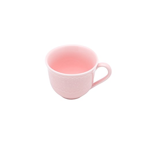 Conjunto 6 Xícaras para Café de Porcelana Princess Lyor Rosa 90Ml