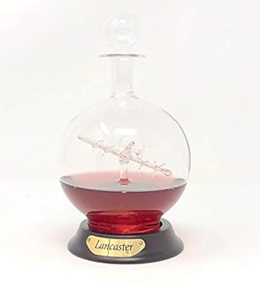 Stunning Glass Model of a Lancaster in a Glass Decanter (Lancaster)