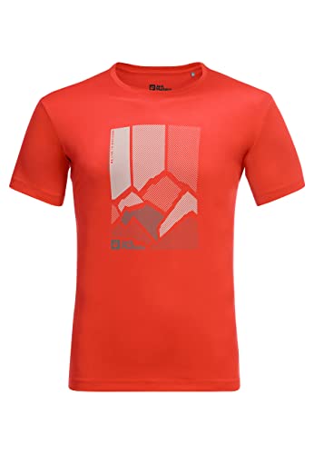 Jack Wolfskin Peak Graphic T-Shirt Strong red S