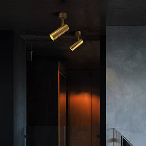 Image of CITRA 10W LED Antique Copper Gold Focus Spot Ceiling Wall Light - Warm White