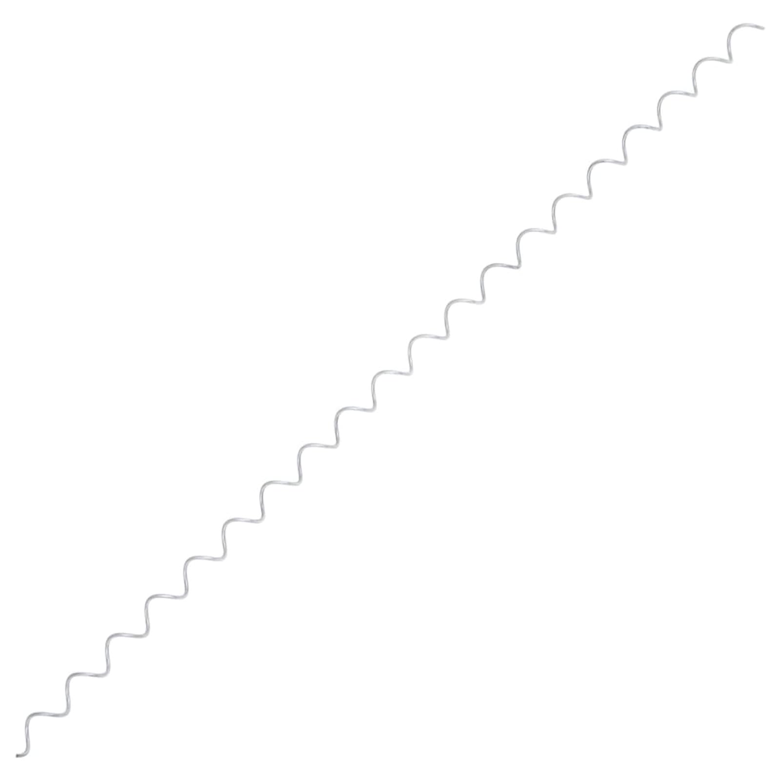 Gecheer Gabionen-Spiralen 24 STK.Gabionen Spirale Robust Spiralen Verbinder für Steinkorb Gabione Gabionen-Spiralen Verzinkter Stahl Länge:100 cm,Durchmesser: 3,5 mm,Spiralteilung: 50 mm Silber