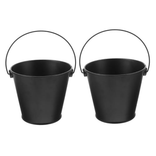 AKOOSY Bac Récupérateur De Graisses en Métal Lot De 2, Seau à Graisse Barbecue Multifonction, Nettoyage Facile, Cuisson Extérieure Et Barbecue