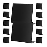 UKCOCO 12 piezas Mini Tableros de Mesa Negros Multifuncionales para Mensajes y Etiquetas de Precio Tableros Decorativos Reutilizables para Fiesta Restaurante y Oficina