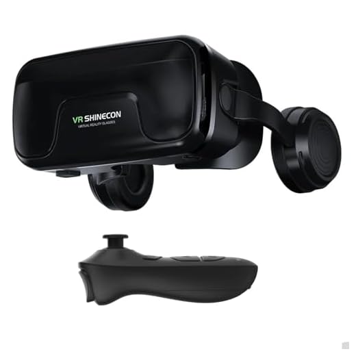 Óculos de Realidade Virtual Universal para Smartphone com Fone e Controle Conforto e Alta Definição