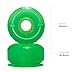 [CCS] Skateboard Wheels with Blue Steel Bearings and Black Tool - Clear Green - 52mm