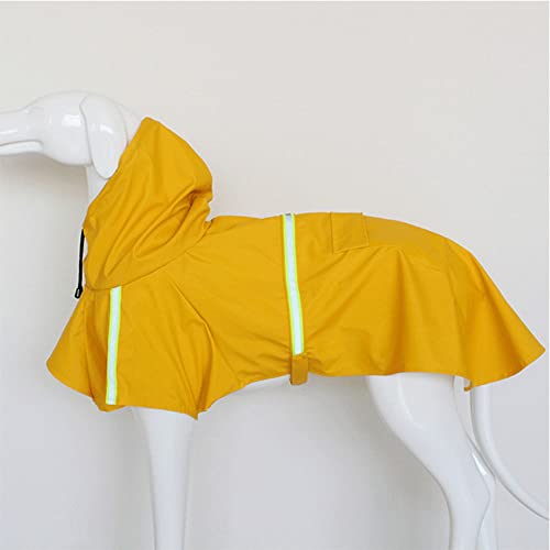 Veste imperméable tendance pour chiens de taille S à 5XL jaune chic