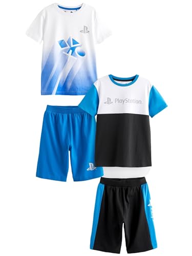 NEXT Niños Pack de 2 Pijamas Cortos Blue/Black PlayStation 5 Años