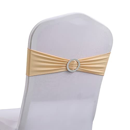 Bandas Elásticas de Elastano para Silla,Fundas Elásticas para Sillas,Hebilla Nupcial,Bandas de...