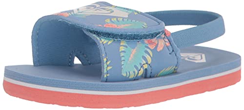 Image of Roxy Girl's TW Finn Sling Back Flip Flop Sandal Sandal, NAVY DREAM, 7 M M US Toddler