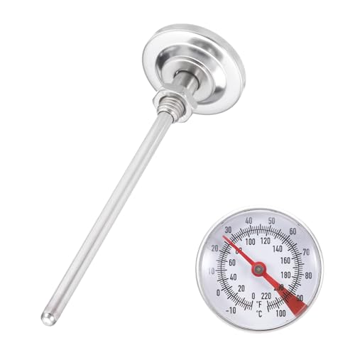 Thermomètre bimétallique -10 à 110 °C avec tige 12,7 cm et cadran incassable