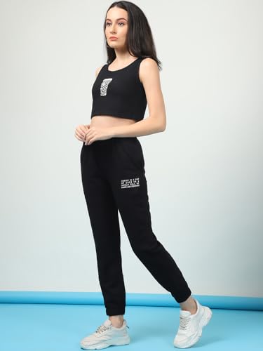 Image of Rigo Cotton Solid Co-ord Set for Women | Round Neck, Slim Fit Tracksuit Co-ords Set for Women | Two Piece Co ord Set | Casual Wear, Beach Wear, Vacation Wear Outfit for Women