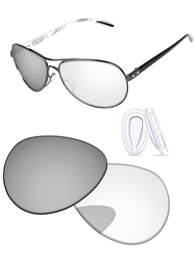 Image of Replacement Lenses & Nosepads for Oakley Feedback OO4079 59mm Sunglass - Precision Fit, UV Block & Impact Resistant