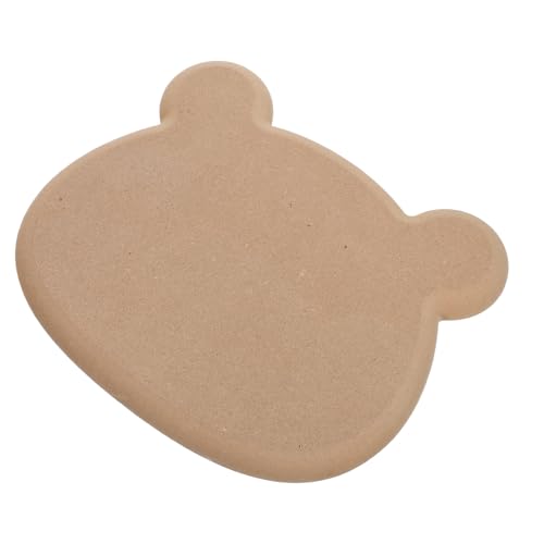 Moule en bois poterie tête d'ours argile modelage