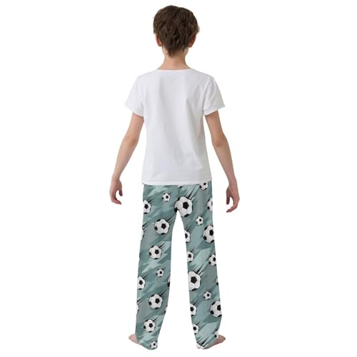 Boys' Pants Soccer Balls Geometric Grunge Long Bottoms Jogger Pants Elastic Waist Trousers with Pockets S-XL3