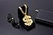 HUITIAN INTL Gold Chain with Dollar Sign Big Money Necklaces for Men Women Stainless Steel Rhinestone Jewelry Fashion Pendants with 28 Inches Cuban Chain (Gold)Spinner Dollar Sign Necklaces 36 Inches