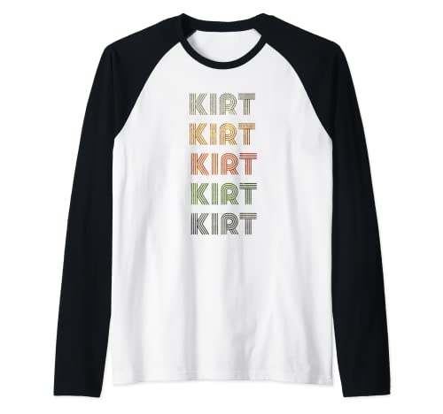 Camiseta Love Heart Kirt, estilo grunge/vintage, negra Camiseta Manga Raglan