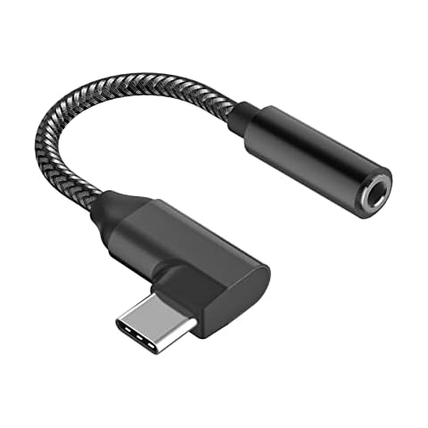 Lamkrtlp Adaptador USB C a Jack 3.5mm 90° Cover