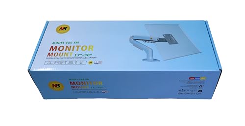 Image of TECVITY - F80 Multi Colours Gas-Struct Flexi Mount Desktop 17 inch to 30 inch Monitor Arm (Blue)