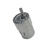 Jgb37-3530 Torque DC Gear Motor 12V/24V - Metal Gearbox Speed Controller Adjustable RPM Motor for Robotics & Industrial Applications(Motor x Bracket,12 RPM_12V)