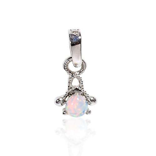 Pendentif opale éthiopienne poire, le cadeau idéal en argent 925