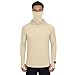 Fishing Shirts for Men - Mens Hooded Sun Shirt with Mask - Long Sleeve UPF 50+ Rash Guards Lightweight Hoodies Khaki