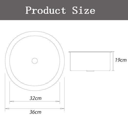 Évier de cuisine compact Ø 36 cm idéal pour optimiser les petits espaces et studios - 8