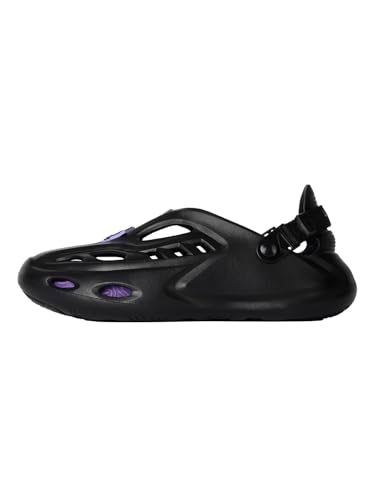 Image of The Souled Store Hydros: Men Clogs | Lightweight EVA Slip-on Sandals for Men with Adjustable Velcro Strap, Removable Laces & Detachable Naruto Silicone Charms