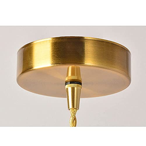 Lámpara colgante transparente industrial con pantalla de cristal 5