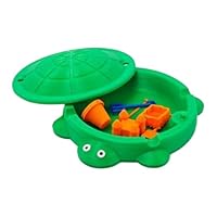 DAWCBVJQ Mini Turtle Sandbox for Desk | Covered Sandbox with Sand Tools - Sensory Play Toy Set - for Kids Boys Girls Outdoor Indoor Garden Beach Backyard Park Playground Desk Desktop Studio Bedroom