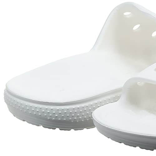 Sandálias Crocs Classic Slide adulto-unissex, Branco, 41
