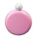 Xu-flask Colore Rotonda Fiaschetta 5 Once, Miss Judi Drink Liquore Metallo Bottiglia, Prom Champagne Brandy liquore Fiasco, Regalo di Natale (Color : Pink)