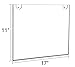 NIUBEE Acrylic Sign Holder 11x17 Horizontal,Clear Poster Picture Frames for Paper