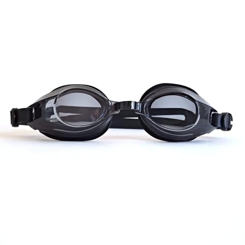 Blithetic Adult Anti Fog Swim Goggles, Shortsighted Myopia Swimming Goggles for Nearsighted Vision MS 1000P Black Black Myopia(-4.5)