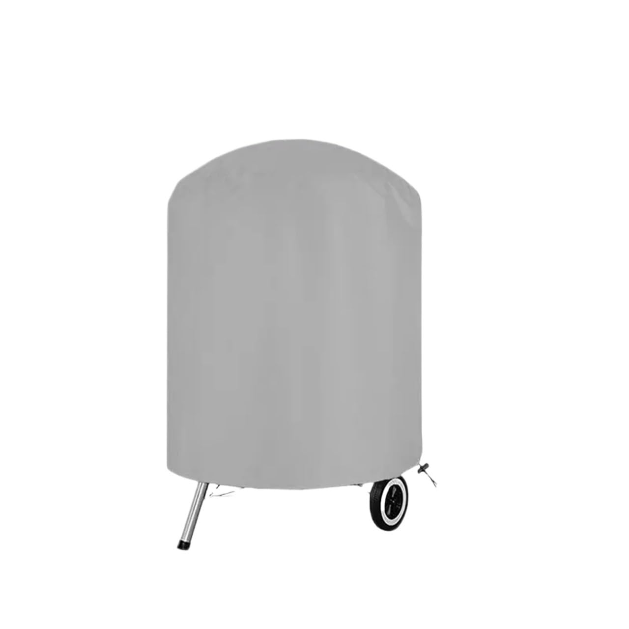 Copertura for barbecue da esterno rotonda in tessuto 210D grigio, impermeabile, resistente, for giardino per BBQ Grill(70x70cm)