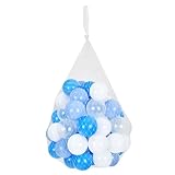 Fkstyle【STC認証取得・選べる形とサイズ】カラーボール ボールプール用 丸型/星・ハート型 ソフト素材 直径5.5cm/7cm/幅6cm 100/150/700/1050個セット 収納袋付き 室内遊具 キッズテント 子供部屋用 [並行輸入品]