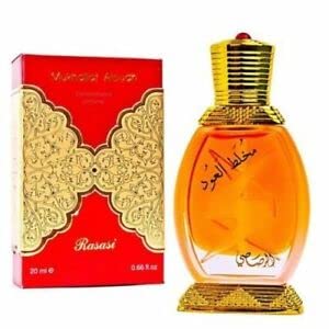 Mukhallat Al Oudh Unisex - Concentrated Perfume Oil 20 ML (0.67 oz) | Sophisticated Taste | Bouquet with Fresh Geraniuma & Marine Accord with Patchouli & Praline| Elegant bottle | by RASASI Perfumes