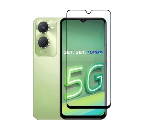 Image of MoCoTech HD+ Edge-to-Edge Tempered Glass for Vivo T3 Lite 5G / Y18 4G / Y18E 4G / Y03 4G - Full Screen Protector, 9H, Anti-Scratch, Case Friendly with Easy Installation Kit