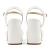 JOY IN LOVE Platform Heels for Women 3.5 Inch Chunky Block Heel Ankle Strap Sandals
