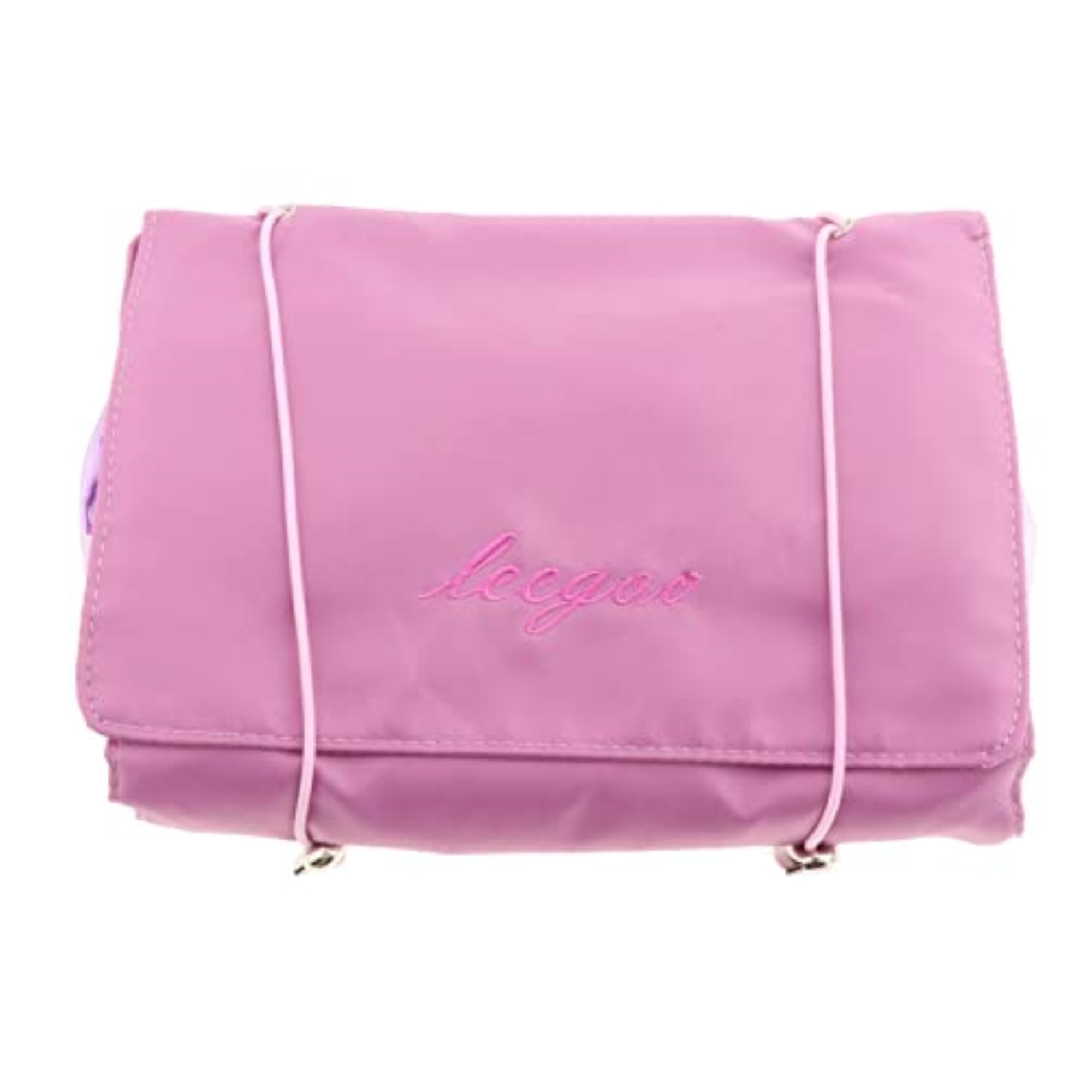 Portable Foldable Makeup Hanging Bag for Women, Purple