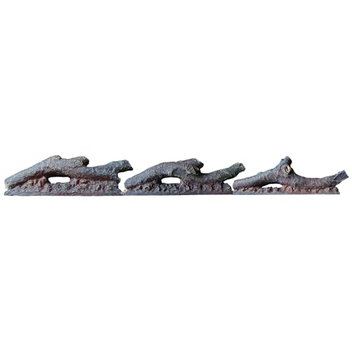 dainiqukanhai Electric Fireplace Wall Fireplace Recessed Electric Fireplace Synthetic Resin Decoration Electric Transparent Logs Flame for 36 inch Indoor Electric Fireplaces 3Pieces
