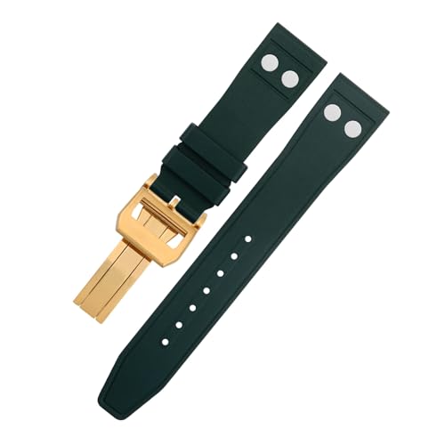 Bracelet montre FKM 22mm anti-transpiration souple style pilote