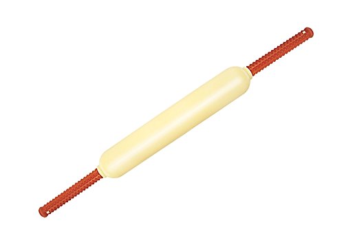 Image of Ace Heavy Chapati Rolling Pin - Food Grade Polypropylene Belan with Thermoplastic Elastomer Soft Grip Handle, Textured Non-Slip Pyramidal Grip for Roti & Flatbread Dough Rolling