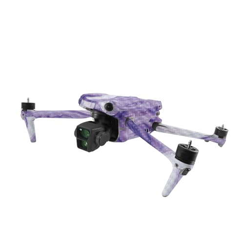 Image of MightySkins Carbon Fiber Skin Compatible with DJI Air 3 - Lavendar Acrylic | Protective, Durable Textured Carbon Fiber Finish | Easy to Apply