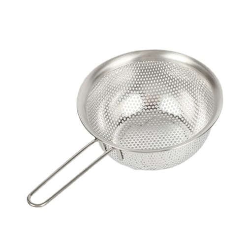 iplusmile ステンレススチール製フライヤーバスケット 油切り用メッシュザル キッチン用調理器具 簡単水切り 野菜果物洗浄対応 耐久性に優れ